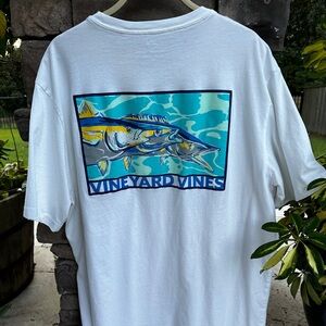 Vineyard Vines Men’s Wahoo Fish Tshirt L